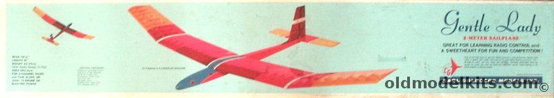 Carl Goldberg Models Gentle Lady - 2-Meter R/C Sailplane, SP-1 plastic model kit